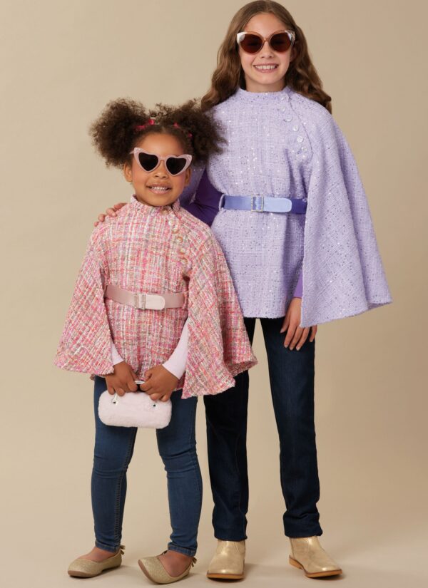 McCalls Schnittmuster M8538 - Poncho - Cape - Überwurf für Kinder – Bild 4