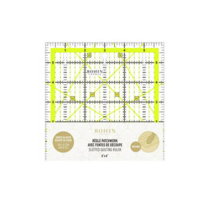 BOHIN - Patchworklineal - mit Kerben - 15,2 x 15,2cm