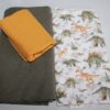 Stoffpaket - Jersey - Kinderbekleidung - Dinoworld - Khaki/ Orange - SPJ 01 – Bild 3