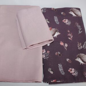 Stoffpaket - Jersey - Kinderbekleidung - Igel- Bordeaux / Altrosa- SPJ 02