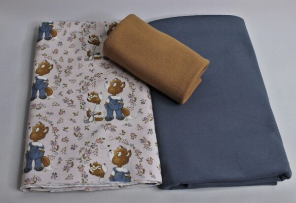 Stoffpaket - Jersey - Kinderbekleidung - Bärenfreunde - Rosa / Blau - SPJ 14