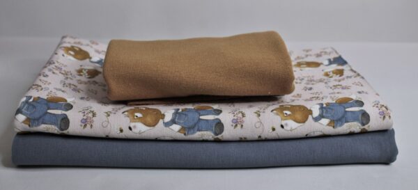 Stoffpaket - Jersey - Kinderbekleidung - Bärenfreunde - Rosa / Blau - SPJ 14 – Bild 4