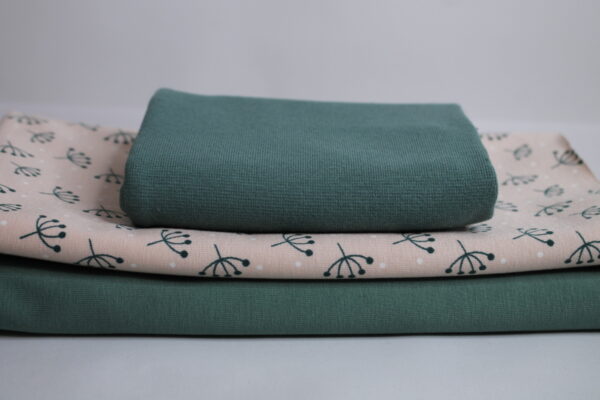 Stoffpaket - Jersey - Kinderbekleidung - Pusteblume - Aprikot / Grün - SPJ 15 – Bild 2