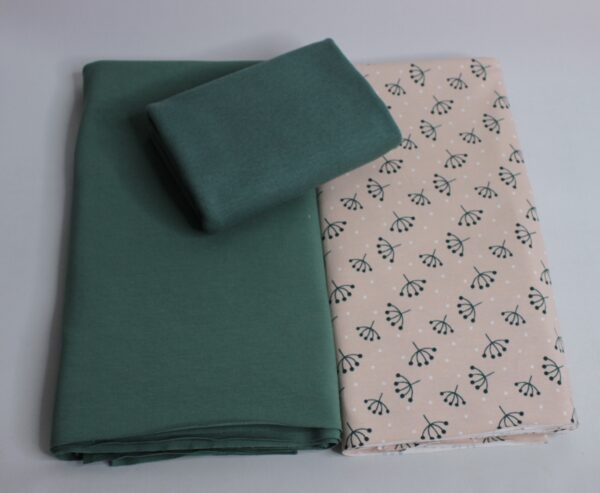 Stoffpaket - Jersey - Kinderbekleidung - Pusteblume - Aprikot / Grün - SPJ 15