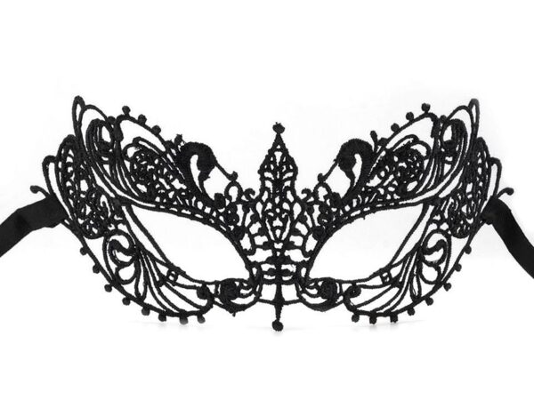 Augenmaske mit Spitze - für Karneval, Fasching, Fantasy, Larp, Steampunk, D'n'D – Bild 2