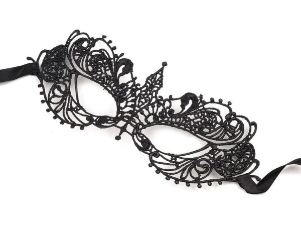 Augenmaske mit Spitze - für Karneval, Fasching, Fantasy, Larp, Steampunk, D'n'D