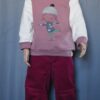 Langarmshirt - Shirt - Sweat - Gr. 86/92 - Altrosa - bestickt – Bild 2