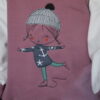 Langarmshirt - Shirt - Sweat - Gr. 86/92 - Altrosa - bestickt – Bild 3