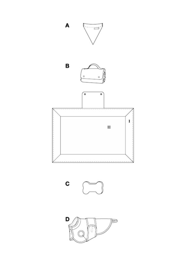 Burda Style Schnittmuster Nr. 5702 - Hunde-Set - Hunde Accessoires - Mantel, ... – Bild 9