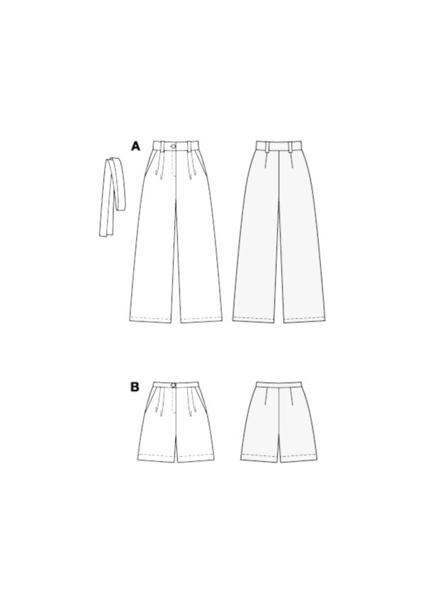 Burda Style Schnittmuster Nr. 5718 - Hose - Marlenehose oder Shorts – Bild 8