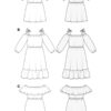 Burda Easy Schnittmuster Nr. 5728 - Kleid - luftiges Sommerkleid - 3 Varianten – Bild 9