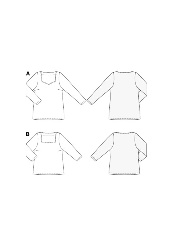 Burda Easy Schnittmuster Nr. 5731 - Oberteil - Shirt - Top - Große Größen – Bild 8