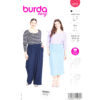Burda Easy Schnittmuster Nr. 5731 - Oberteil - Shirt - Top - Große Größen