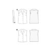 Burda Style Schnittmuster Nr. 5734 - Weste & Bluse - Ärmelaufschläge - Kragen – Bild 8