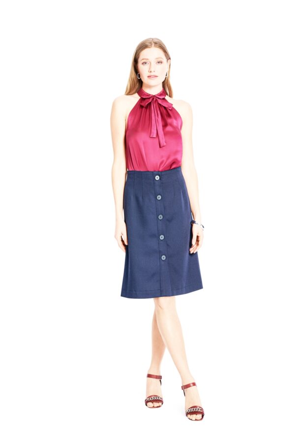Burda Style Schnittmuster Nr. 5737 - Kleid & Top - feminin - Neckholder - Rüsche – Bild 5