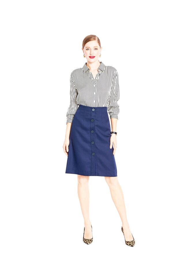 Burda Style Schnittmuster Nr. 5739 - Rock - leicht ausgestellt - Knopfleiste – Bild 2