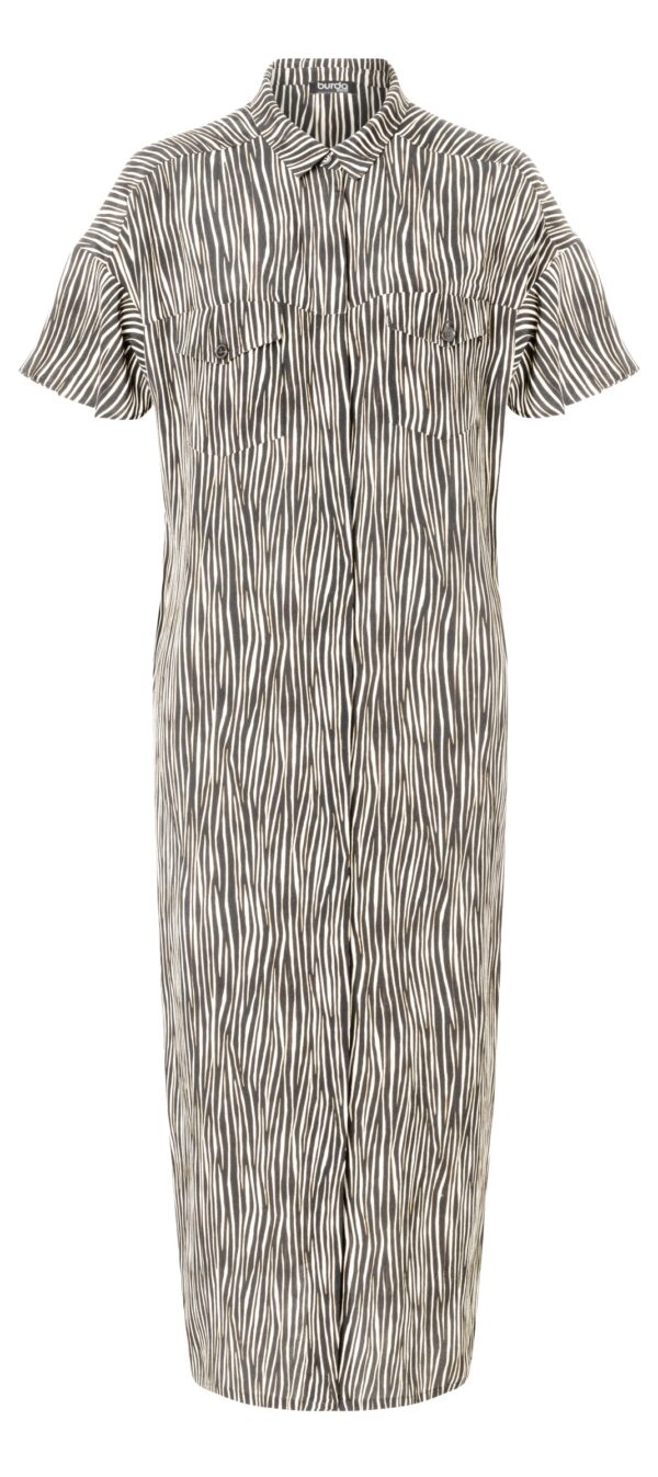 Burda Style Schnittmuster Nr. 5742 - Kleid - Hemdkragen - verdeckte Knopfleiste – Bild 3