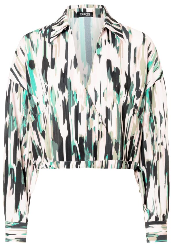 Burda Style Schnittmuster Nr. 5745 - Oberteil - Bluse - V-Ausschnitt – Bild 3