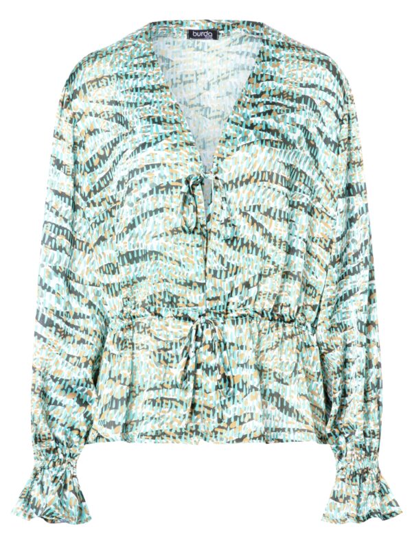 Burda Style Schnittmuster Nr. 5746 - Bluse - V-Ausschnitt - Bindebänder – Bild 3