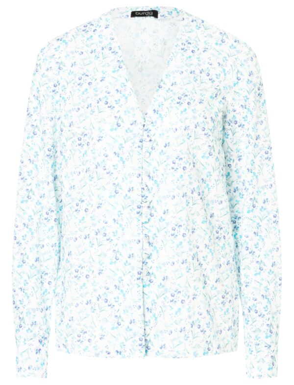 Burda Style Schnittmuster Nr. 5746 - Bluse - V-Ausschnitt - Bindebänder – Bild 6