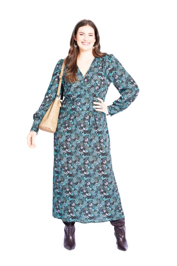 Burda Style Schnittmuster Nr. 5748 - Kleid - feminin - V-Ausschnitt - curvy Mode – Bild 2