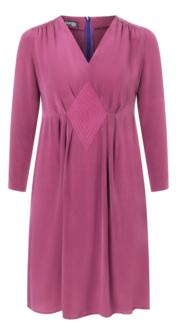 Burda Style Schnittmuster Nr. 5748 - Kleid - feminin - V-Ausschnitt - curvy Mode – Bild 6