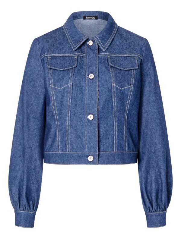Burda Style Schnittmuster Nr. 5749 - Jacke - kurz - klassische Jeansjacke – Bild 3