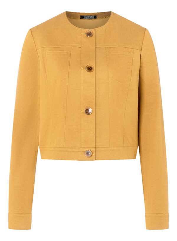 Burda Style Schnittmuster Nr. 5749 - Jacke - kurz - klassische Jeansjacke – Bild 6
