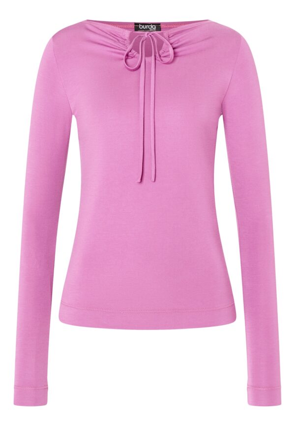 Burda Style Schnittmuster Nr. 5752 - Shirt - Tropfenausschnitt - hinten gebunden – Bild 3