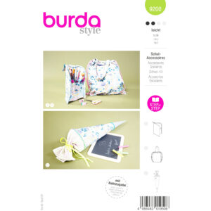 Burda Style Schnittmuster Nr. 9200 - Accessoires - Zuckertüte, Federmappe, ....