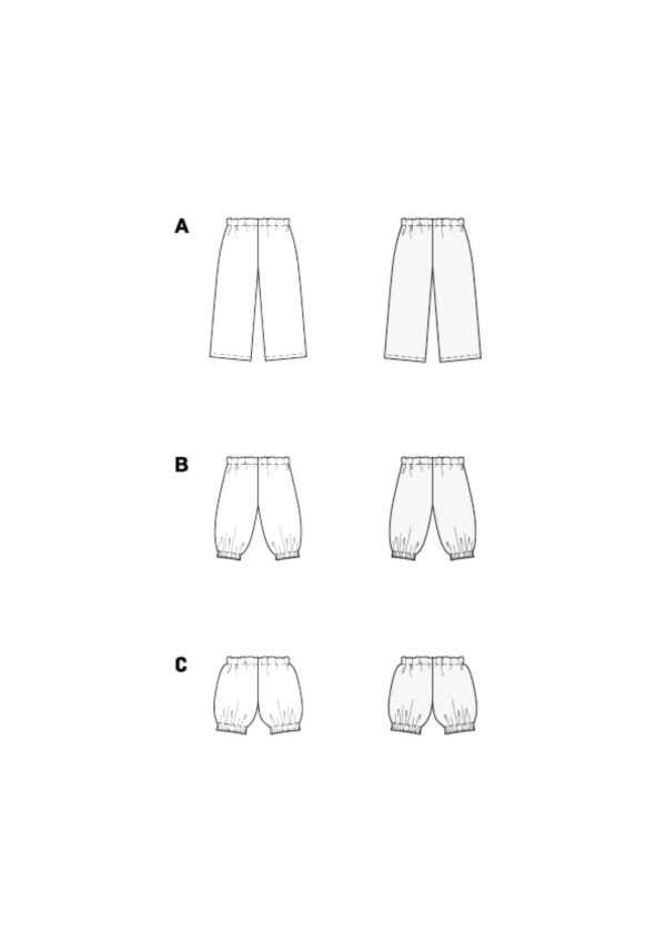 Burda Kids Schnittmuster Nr.9202 - Hose - Mitwachshose - Gummibund – Bild 7