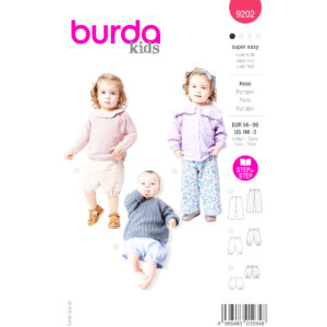 Burda Kids Schnittmuster Nr.9202 - Hose - Mitwachshose - Gummibund