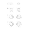 Burda Kids Schnittmuster Nr.9204 - Babyausstattung - Body - Hose - Hemd - Mütze – Bild 8