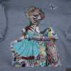 Sweatshirt - Gr. 122 - Hellblau - Applikation - Zebra auf Roller – Bild 4