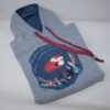 Sweatshirt - Hoodie - Gr. 122 - Hellblau - Applikation - Fuchs, blau – Bild 2