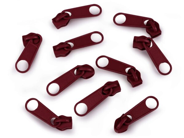 10 x Zipper - für Endlosreißverschluss - 5mm - verschiedenen Farben – Bild 6