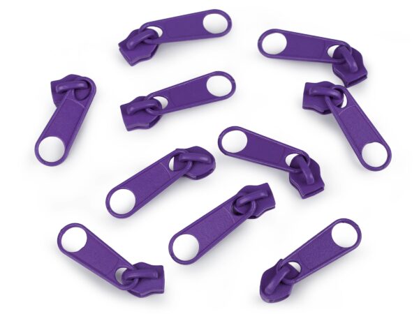 10 x Zipper - für Endlosreißverschluss - 5mm - verschiedenen Farben – Bild 4