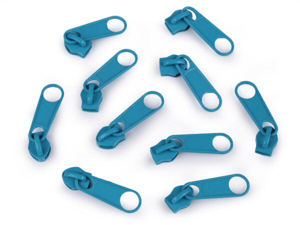 10 x Zipper - für Endlosreißverschluss - 5mm - verschiedenen Farben – Bild 3