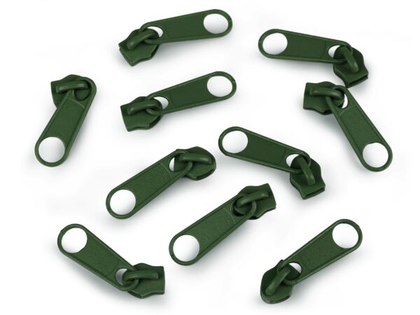 10 x Zipper - für Endlosreißverschluss - 5mm - verschiedenen Farben – Bild 2