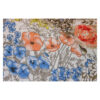 9.96EUR/m - Viskosestoff - Blumenmeer - weiß, braun, orange – Bild 3