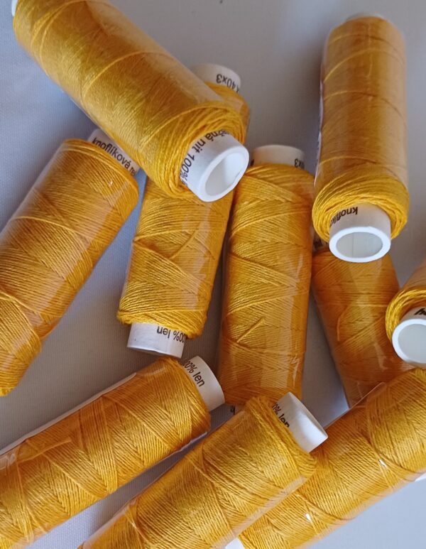 1 Rolle - 50m Leinengarn - Garn - verschiedene Farben – Bild 24