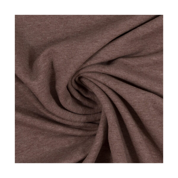 super weicher Jersey Melange in der Farbe Schlamm