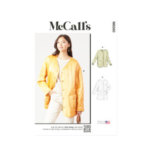 „McCall’s Schnittmuster M8560 – längere Steppjacke für Damen, selbst genähte Übergangsjacke mit modernem Schnitt“