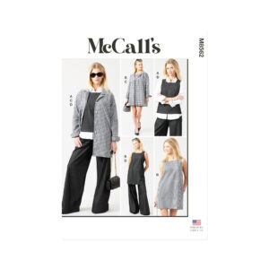 „McCall’s Schnittmuster M8562 – Kombination für Damen mit Kleid, Hose, Jacke und Pullunder, vielseitige Nähideen für selbstgenähte Outfits“
