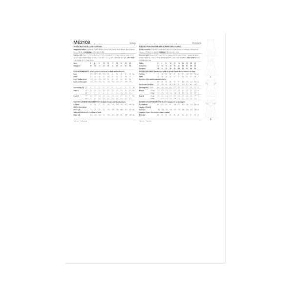 knowME Schnittmuster - ME2108 - ausgefallenes, ausgestelltes Minikleid – Bild 8