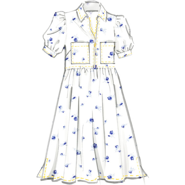 McCall’s Schnittmuster M8553 – Kleid mit Puffärmel – Bild 3