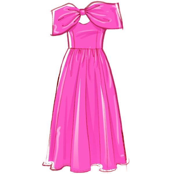 McCall’s Schnittmuster M8554 – schulterfreies Abendkleid – Bild 3