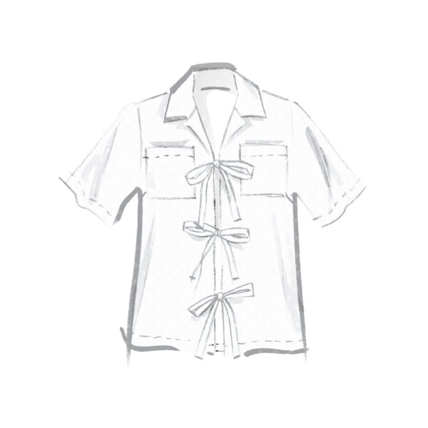 McCall’s Schnittmuster M8557 – legere Bluse mit Bindebändern – Bild 4