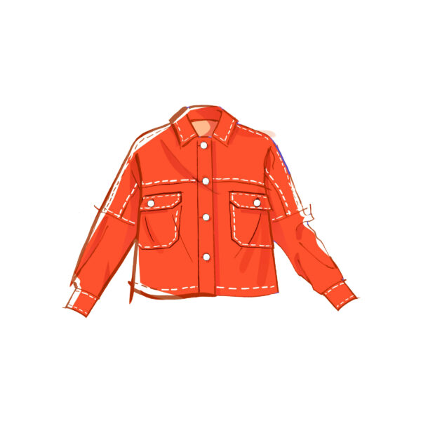 McCall’s Schnittmuster M8561 – Minirock und Oversize Jeansjacke – Bild 5