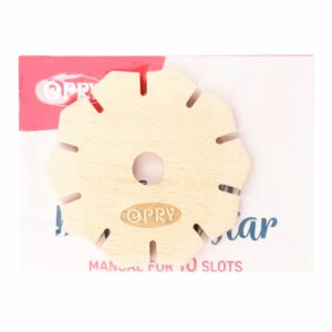 OPRY Knüpfstern aus Holz zum Knüpfen von Bändern, auch für Kinder geeignet
